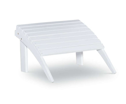 Linon Home Decor - White Adirondack Ottoman - 21151WHT-01-KD-U veiw 1