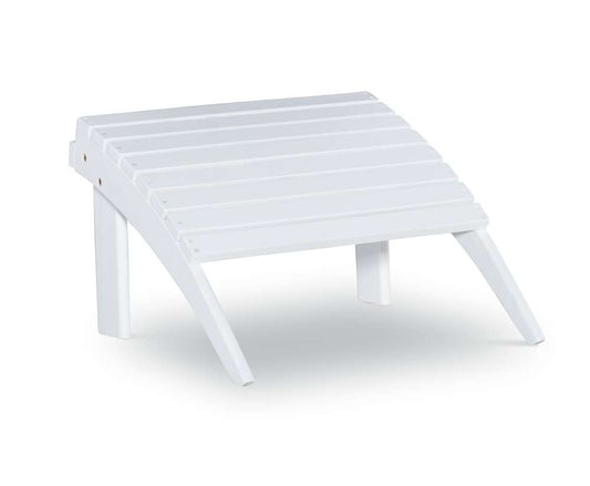 Linon Home Decor - White Adirondack Ottoman - 21151WHT-01-KD-U veiw 1