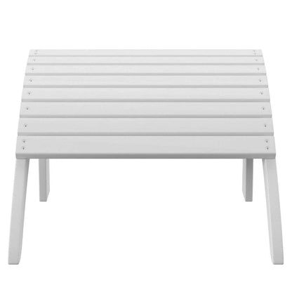 Linon Home Decor - White Adirondack Ottoman - 21151WHT-01-KD-U veiw 2