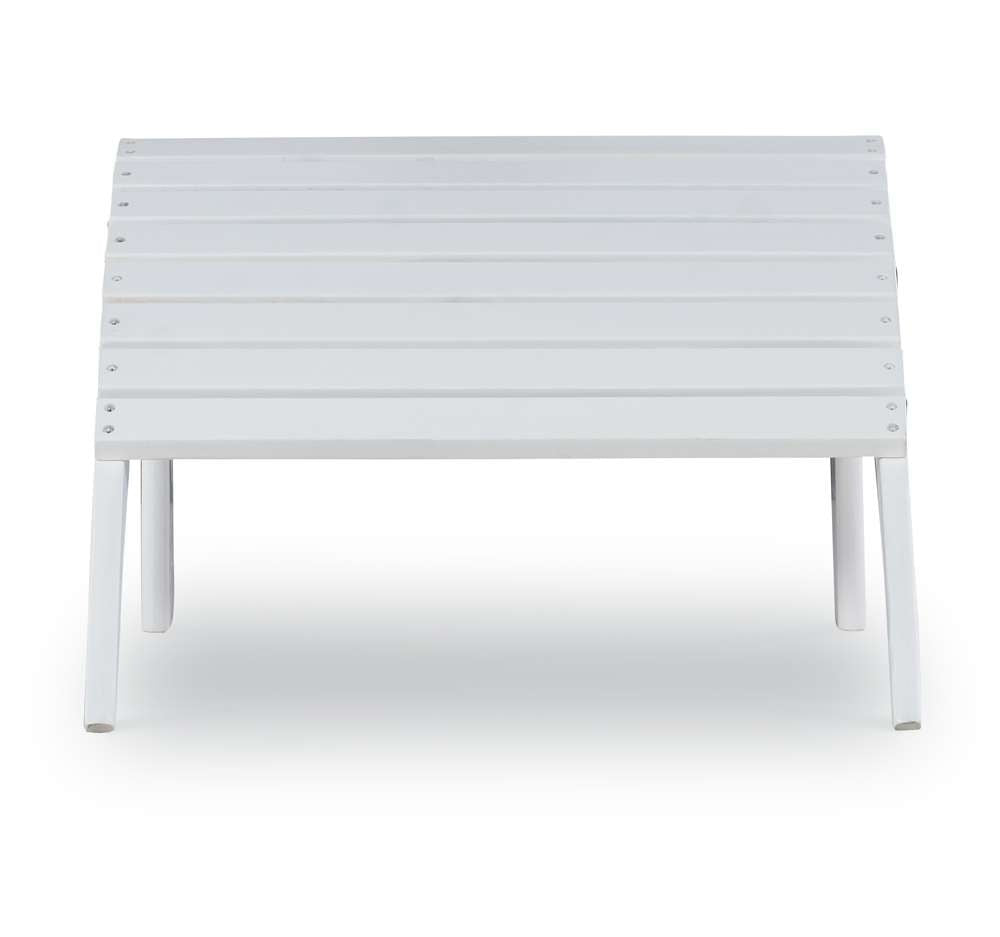 Linon Home Decor - White Adirondack Ottoman - 21151WHT-01-KD-U veiw 3