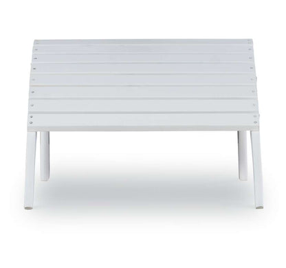 Linon Home Decor - White Adirondack Ottoman - 21151WHT-01-KD-U veiw 3