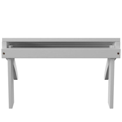 Linon Home Decor - White Adirondack Ottoman - 21151WHT-01-KD-U veiw 4