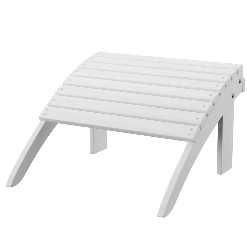 Linon Home Decor - White Adirondack Ottoman - 21151WHT-01-KD-U veiw 6