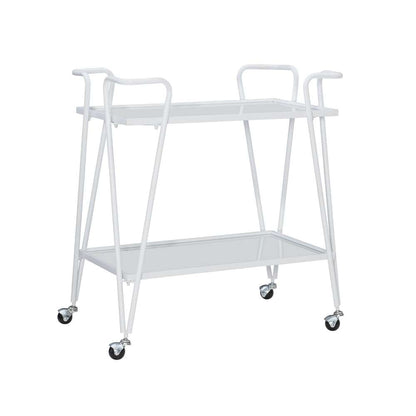 Linon Home Decor - White Mid-Century Bar Cart - KI108WHTKD01 veiw 1