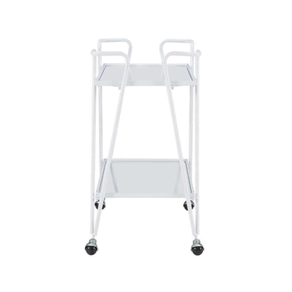 Linon Home Decor - White Mid-Century Bar Cart - KI108WHTKD01 veiw 3
