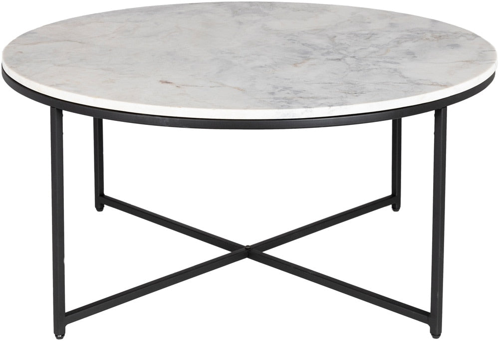 Livabliss - Anastasia Coffee Table - White - Black - SIS-002 veiw 1