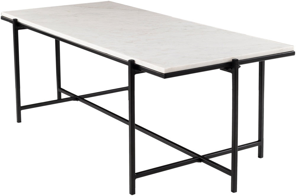 Livabliss - Anaya Coffee Table - White - Black - ANA-004 veiw 1