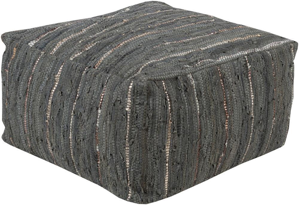 Livabliss - Anthracite Pouf - Dark Green - ATPF-003 veiw 1