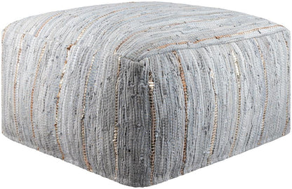 Livabliss - Anthracite Pouf - Ivory - ATPF-002 veiw 1
