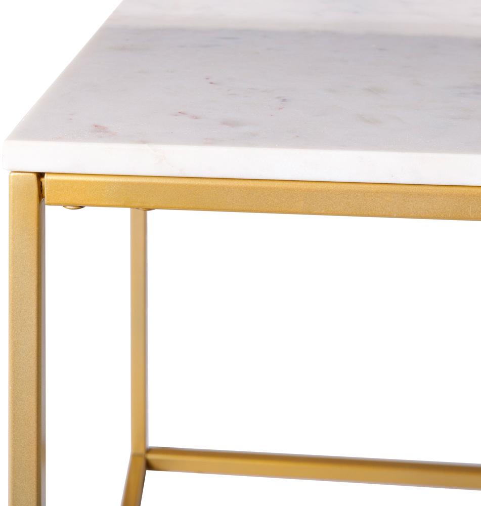 Livabliss - Aryaa Coffee Table - White - Gold - YAA-016 veiw 2