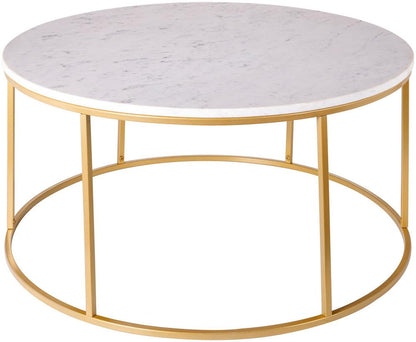 Livabliss - Aryaa Coffee Table - White - Gold - YAA-017 veiw 1