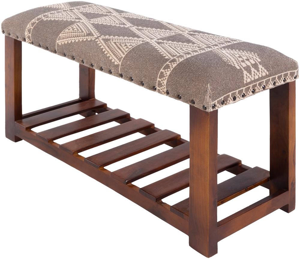 Livabliss - Asmara Bench - Charcoal - RAM-002 veiw 1
