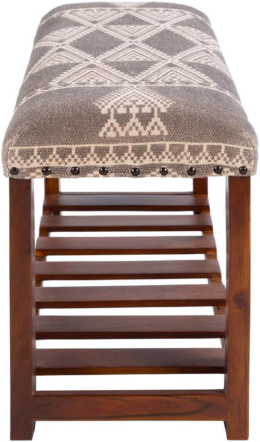 Livabliss - Asmara Bench - Charcoal - RAM-002 veiw 2