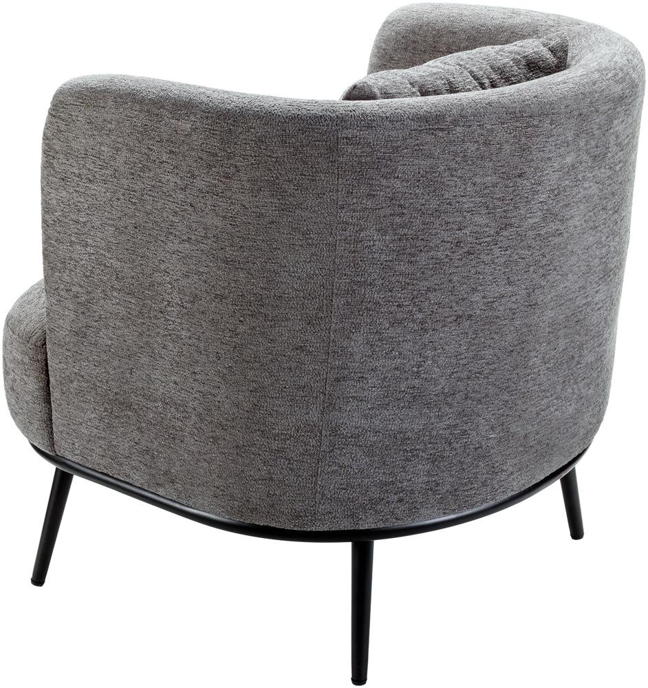 Livabliss - Carmine Accent Chair - Medium Gray - Black - CRMN001-303231 veiw 3