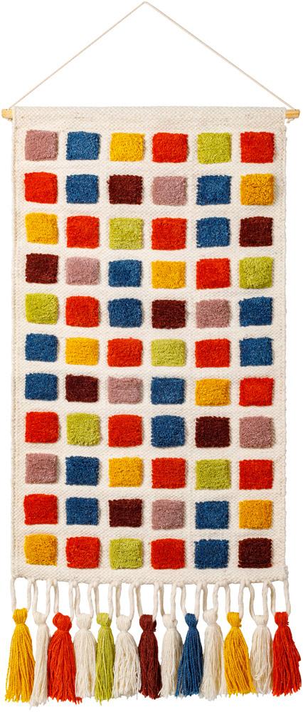 Livabliss - Colorful Grid Wall Hanging - Pearl - CFG1000-4020_CLOSEOUT veiw 1