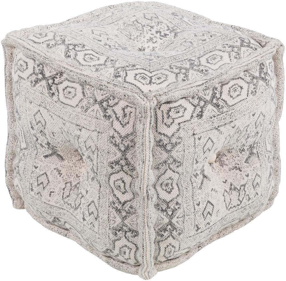 Livabliss - Daveed Pouf - Ivory - DVPF001-161616_CLOSEOUT veiw 1
