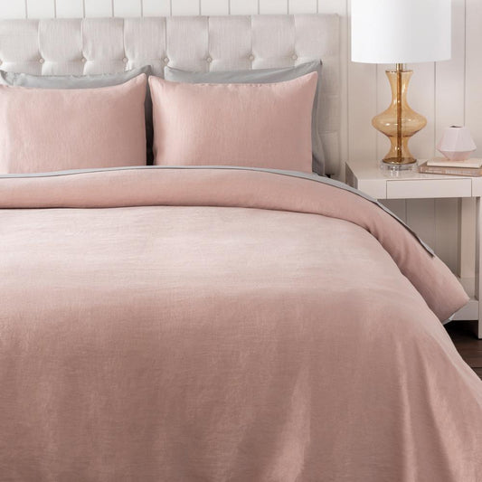 Livabliss - Dawson Duvet - Dusty Pink - DAW2005-FQSET_CLOSEOUT veiw 1