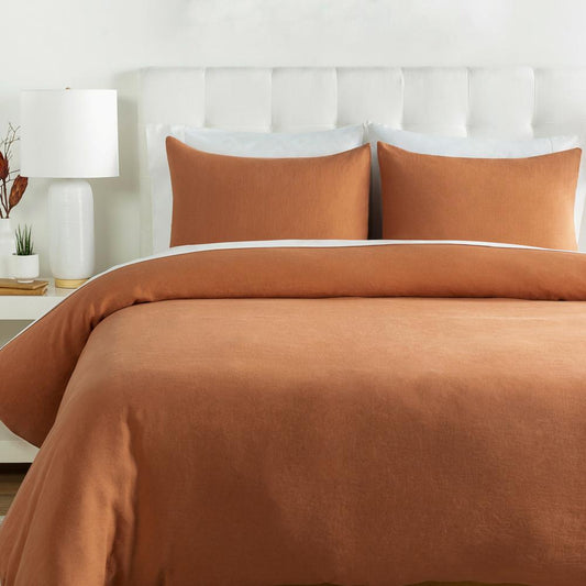 Livabliss - Dawson Duvet - Rust - DAW2003-FQSET_CLOSEOUT veiw 1