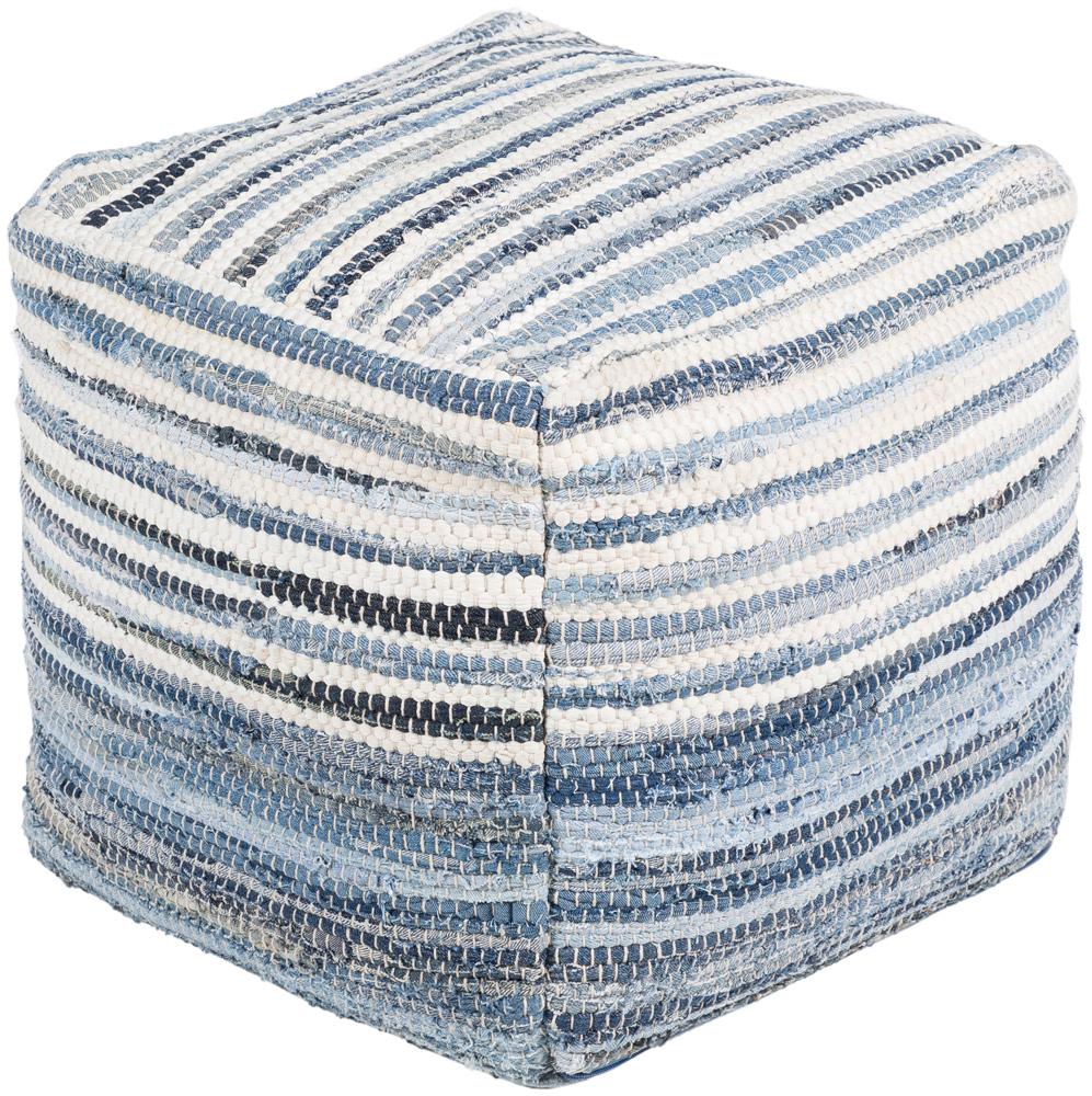 Livabliss - Denim Pouf - Navy - DNPF001-161616 veiw 1