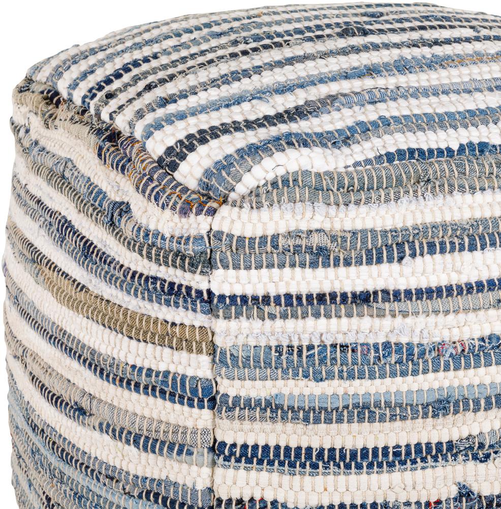 Livabliss - Denim Pouf - Navy - DNPF001-161616 veiw 2
