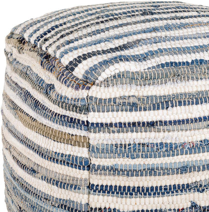 Livabliss - Denim Pouf - Navy - DNPF001-161616 veiw 2
