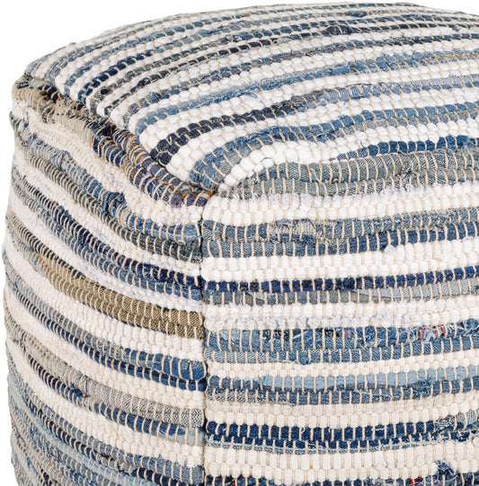 Livabliss - Denim Pouf - Navy - DNPF001-161616 veiw 2