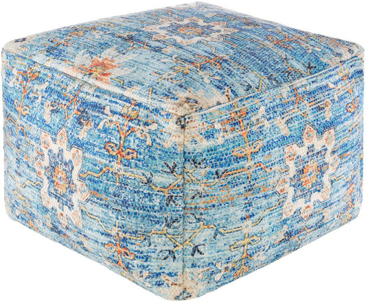 Livabliss - Devonshire Pouf - Blue - DSPF001-202014 veiw 1