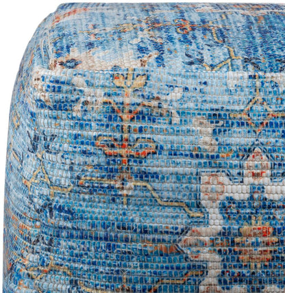 Livabliss - Devonshire Pouf - Blue - DSPF001-202014 veiw 2