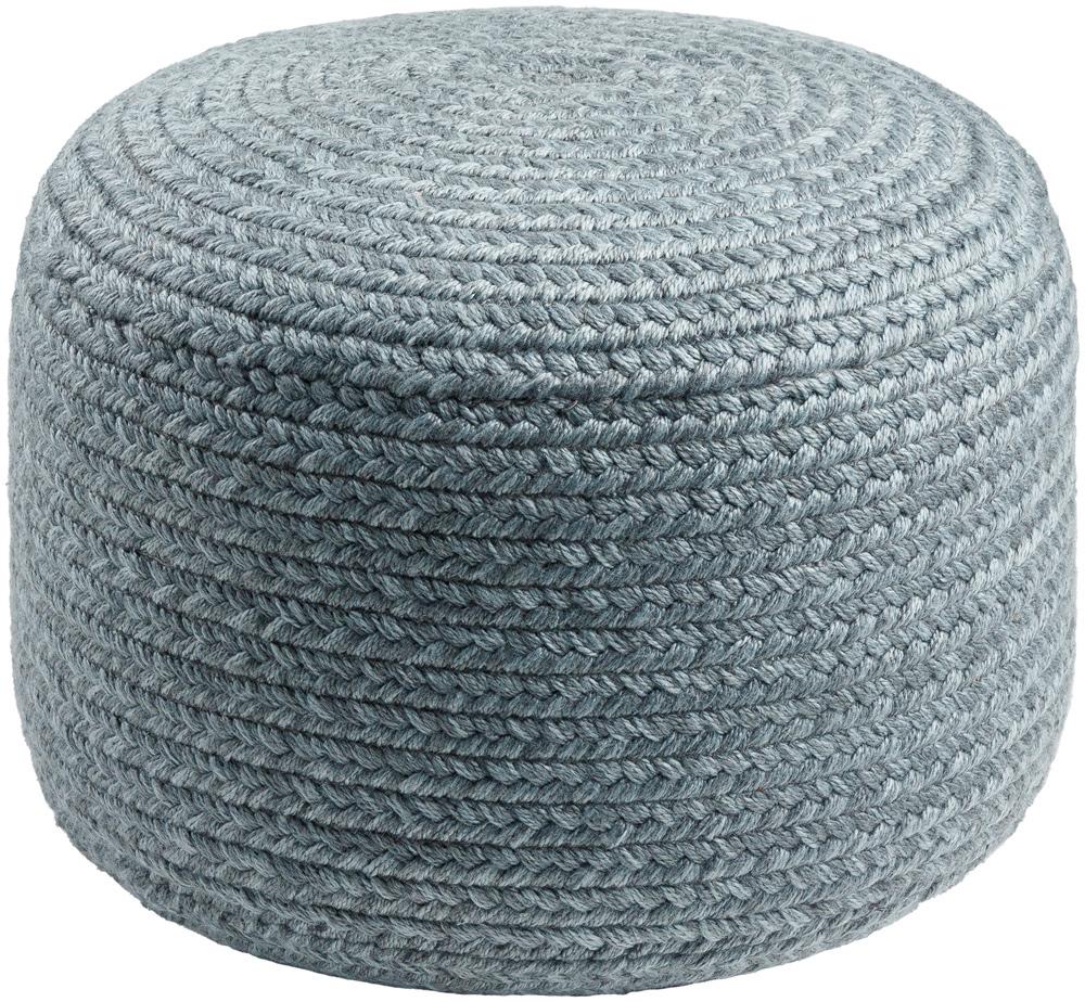 Livabliss - Entwined Pouf - Charcoal - EDPF005-121717 veiw 1