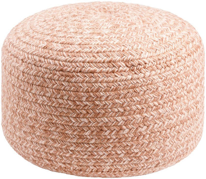 Livabliss - Entwined Pouf - Dusty Pink - EDPF001-121717 veiw 1