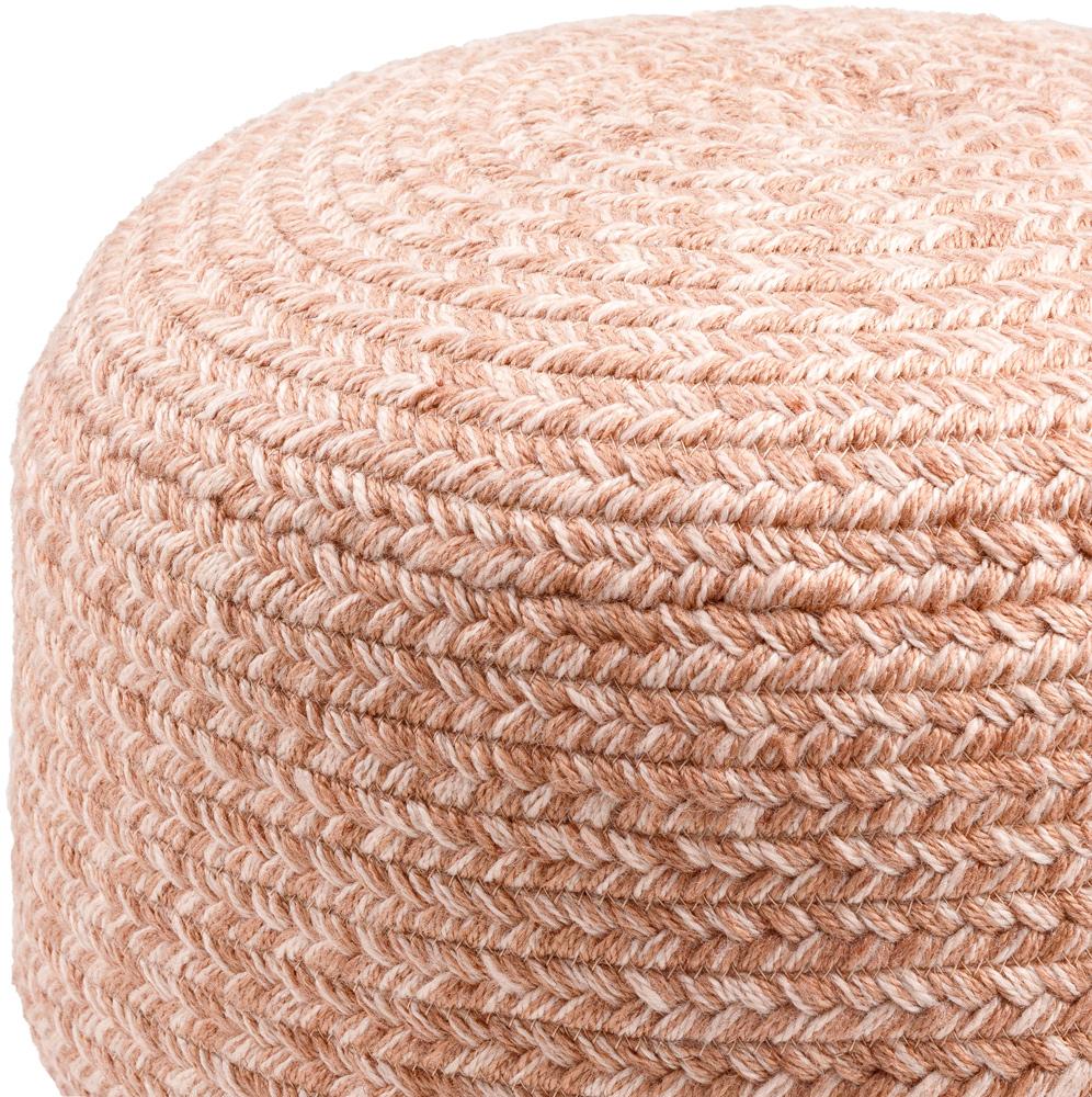 Livabliss - Entwined Pouf - Dusty Pink - EDPF001-121717 veiw 2