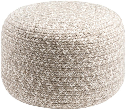 Livabliss - Entwined Pouf - Light Grey - EDPF003-121717 veiw 1