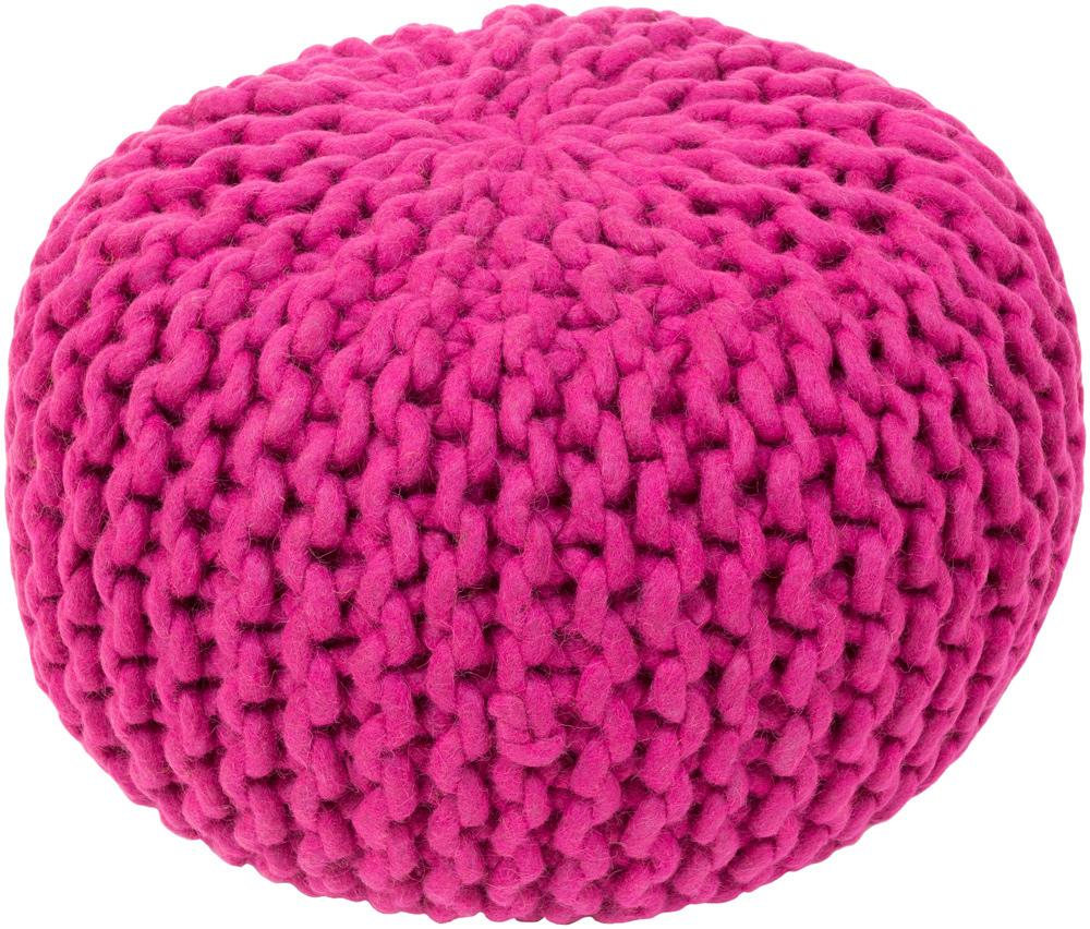 Livabliss - Fargo Pouf - Fuchsia - FGPF-004 veiw 1
