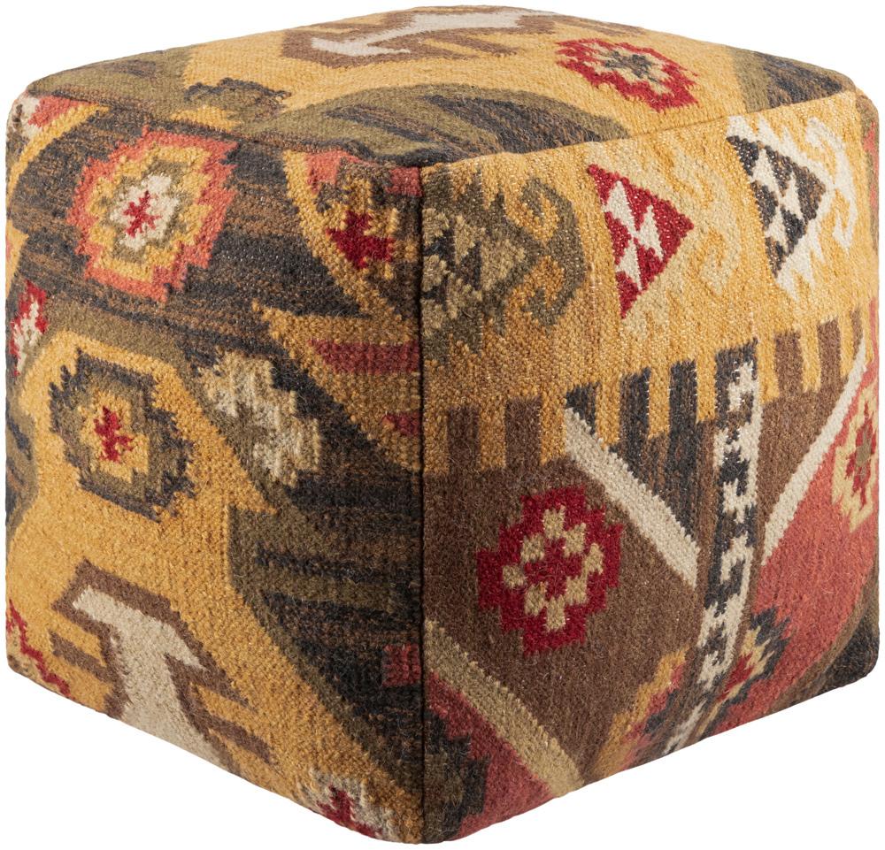 Livabliss - Frontier Pouf - Amber - POUF-34 veiw 1