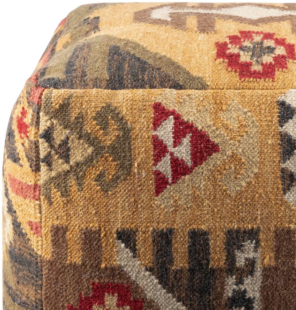 Livabliss - Frontier Pouf - Amber - POUF-34 veiw 2