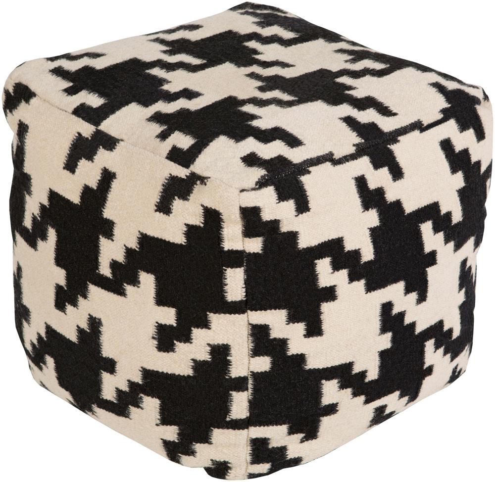 Livabliss - Frontier Pouf - Black - POUF173-181818 veiw 1