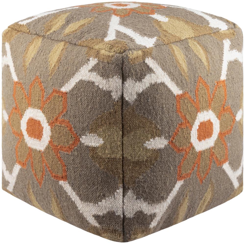 Livabliss - Frontier Pouf - Olive - POUF-33_CLOSEOUT veiw 1