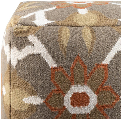 Livabliss - Frontier Pouf - Olive - POUF-33_CLOSEOUT veiw 2