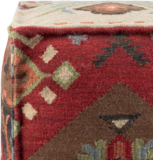 Livabliss - Frontier Pouf - Rust - POUF-17 veiw 2
