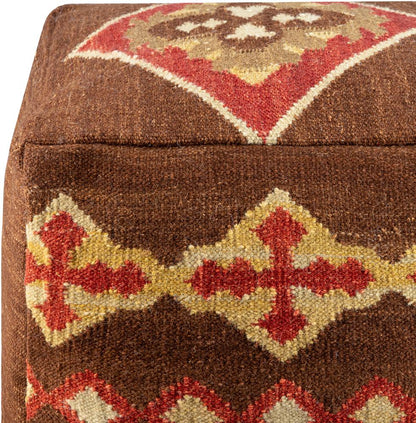 Livabliss - Frontier Pouf - Rust - POUF-19 veiw 2