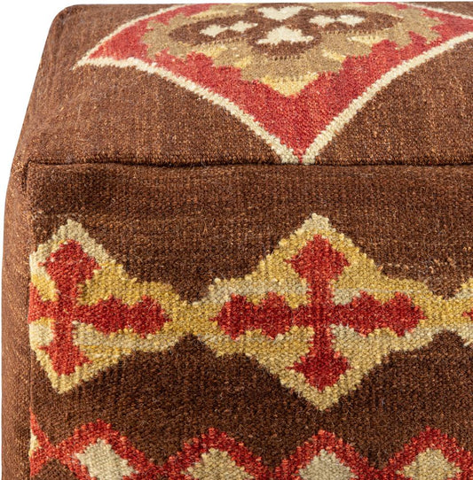 Livabliss - Frontier Pouf - Rust - POUF-19 veiw 2