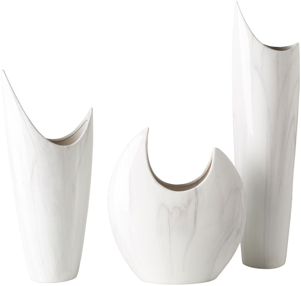Livabliss - Hamilton Vase - White - HMI001-SET veiw 1