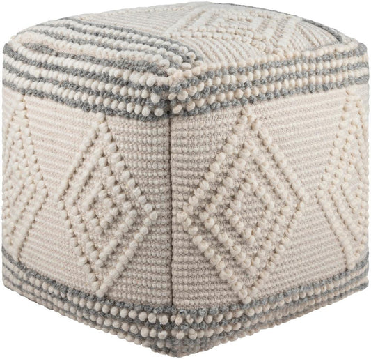 Livabliss - Hygge Pouf - Charcoal - HGPF003-181818 veiw 1