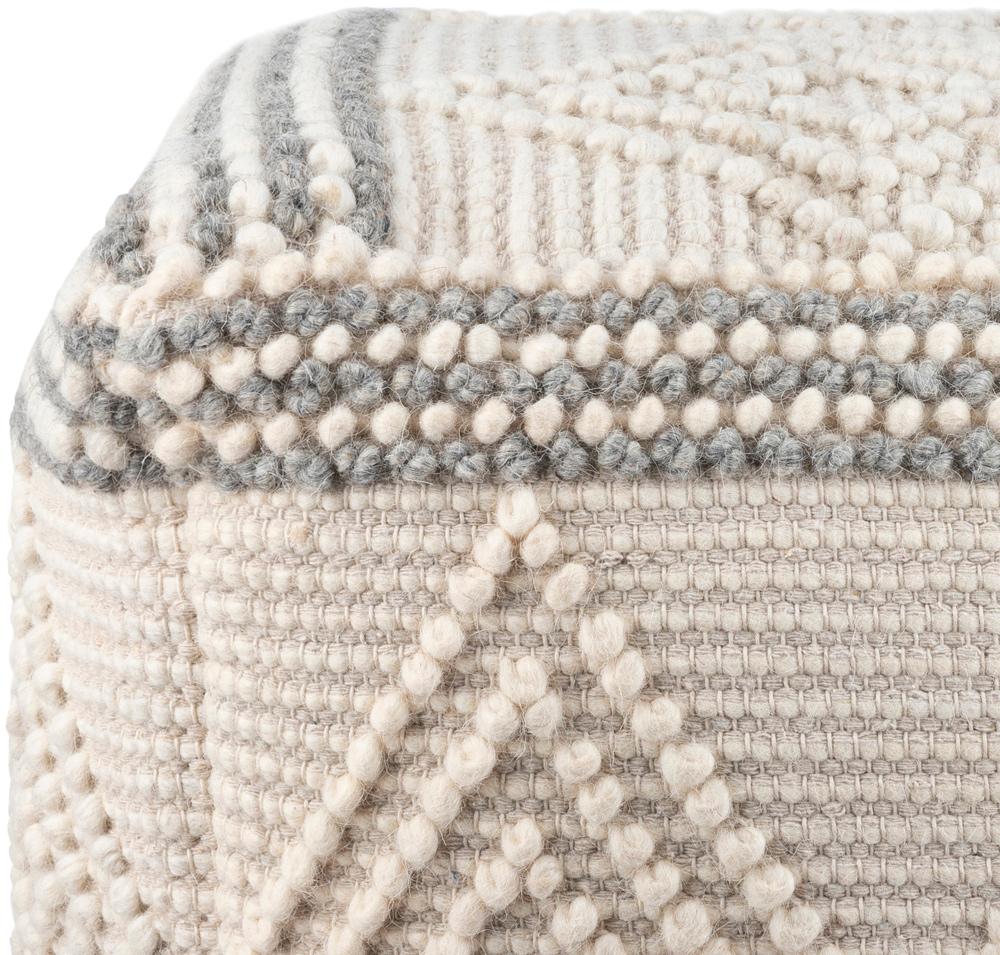 Livabliss - Hygge Pouf - Charcoal - HGPF003-181818 veiw 2