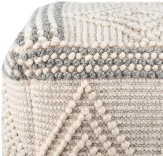 Livabliss - Hygge Pouf - Charcoal - HGPF003-181818 veiw 2