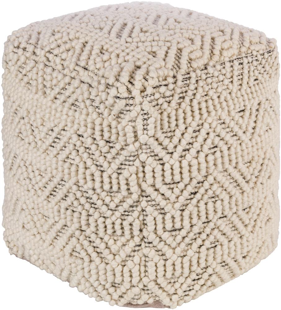 Livabliss - Hygge Pouf - Cream - HGPF008-181818_CLOSEOUT veiw 1