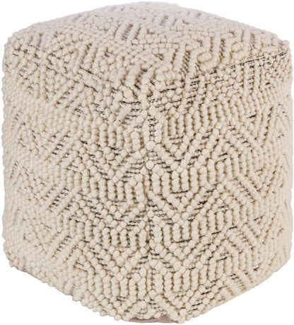 Livabliss - Hygge Pouf - Cream - HGPF008-181818_CLOSEOUT veiw 1