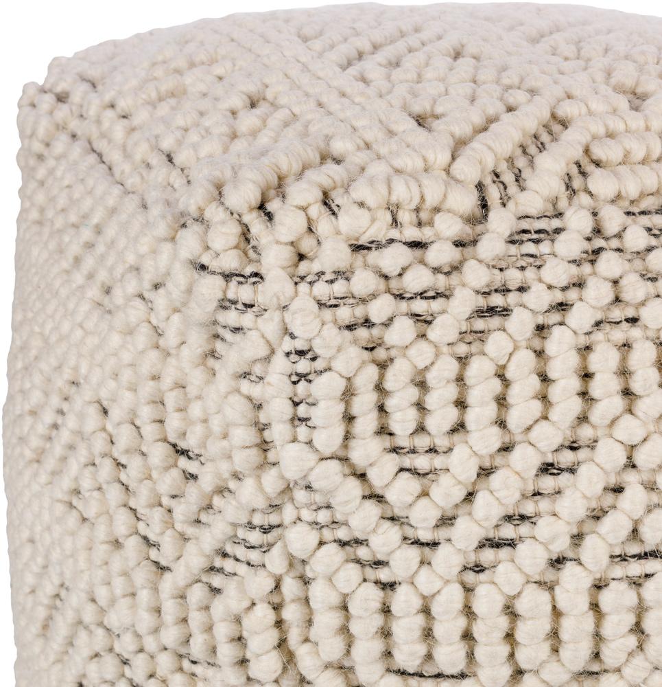 Livabliss - Hygge Pouf - Cream - HGPF008-181818_CLOSEOUT veiw 2