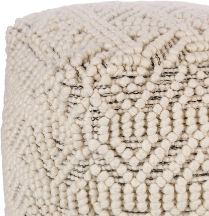 Livabliss - Hygge Pouf - Cream - HGPF008-181818_CLOSEOUT veiw 2