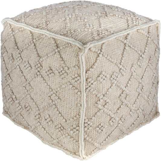 Livabliss - Hygge Pouf - White - HGPF002-181818 veiw 1